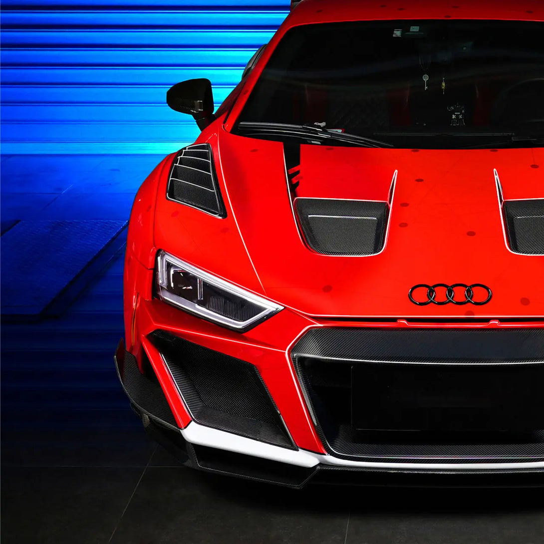 Audi R8 Design Front Audi R8 Front Bumper Partial Carbon Fiber | iMP Performance