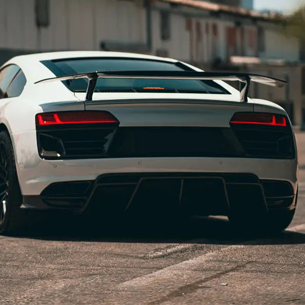 Audi R8 Wide Body kit Partial Carbon Fiber Rear Bumper Kit