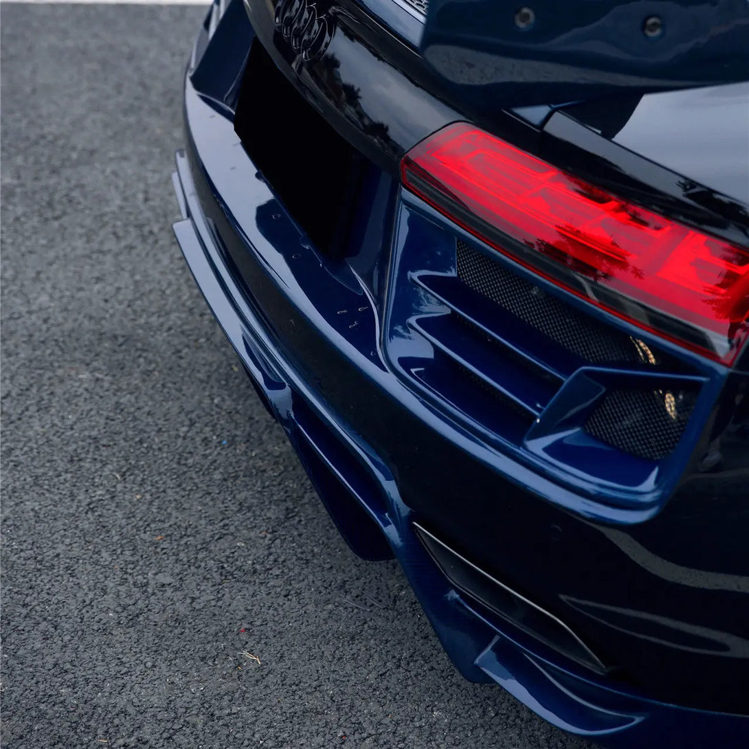 2018 R8 Rear Audi R8 Wide Body kit Partial Carbon Fiber Rear Bumper Kit