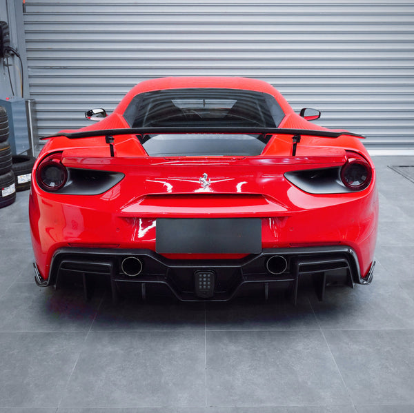 iMP Performance 2015-2020 Ferrari 488 GTB & SPIDER Carbon Fiber Rear Diffuser