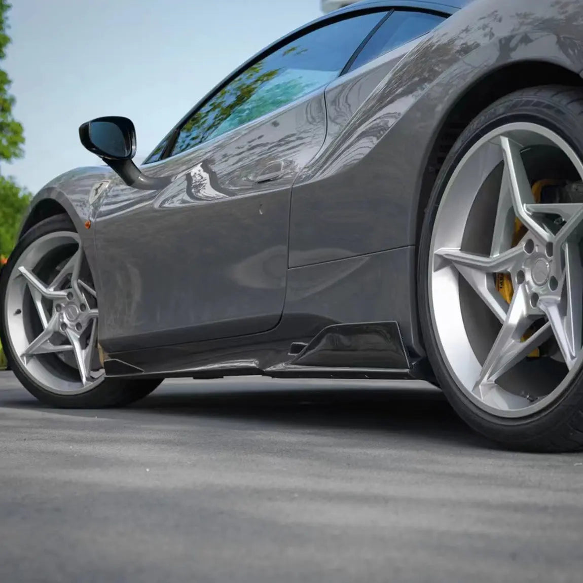 Ferrari 488 Body Kit - iMP Carbon Fiber Side Skirt Underboard