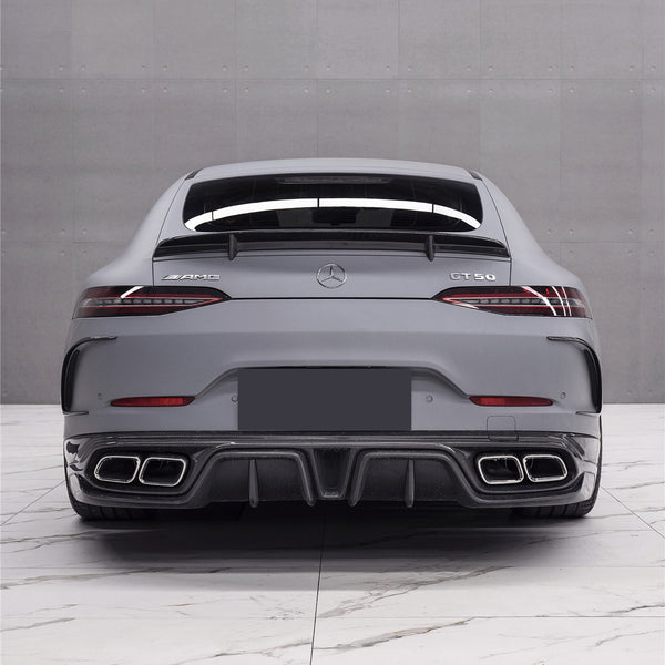 iMP Performance 2018-2024 Mercedes Benz AMG X290 GT43/GT50/GT53 4-Door Coupe RWD & AWD carbon fiber Rear Lip w/ Muffler Tips