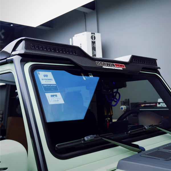 iMP Performance 2002-2017 Mercedes Benz W463 G Class & G55 G63 Carbon Fiber Front Roof Spoiler w/ DRL