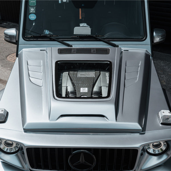 iMP Performance 2002-2017 Mercedes Benz W463 G Class & G55 G63 Partial Carbon Hood w/ Glass