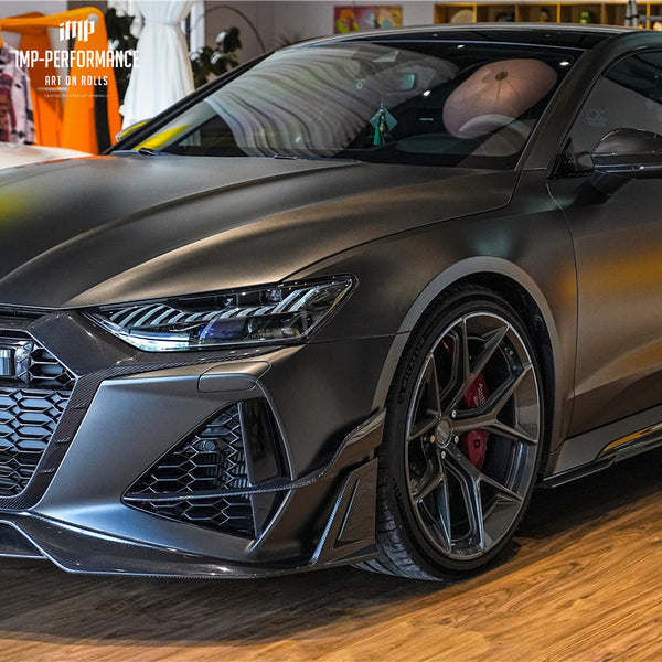 iMP Performance 2019-2024 Audi RS6 Avant & RS7 C8 Carbon Fiber Front Bumper Canards