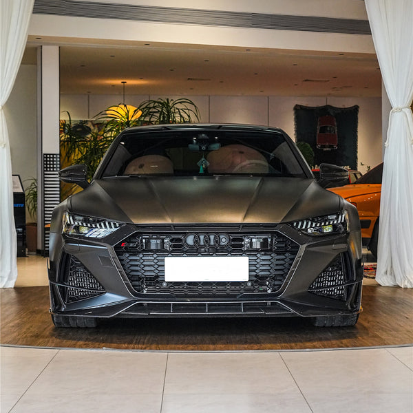 iMP Performance 2019-2024 Audi RS6 Avant & RS7 C8 Carbon Fiber Front Bumper Lip Spoiler