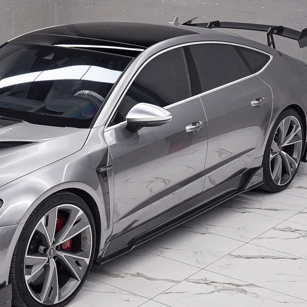iMP Performance 2019-2024 Audi RS6 Avant & RS7 C8 Type I Carbon Fiber Side Skirt Sideskirt Underboard