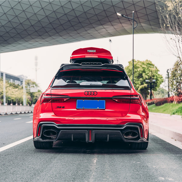 iMP Performance 2019-2024 Audi RS6 Avant & RS7 C8 Carbon Rear Diffuser w/ Brake Light