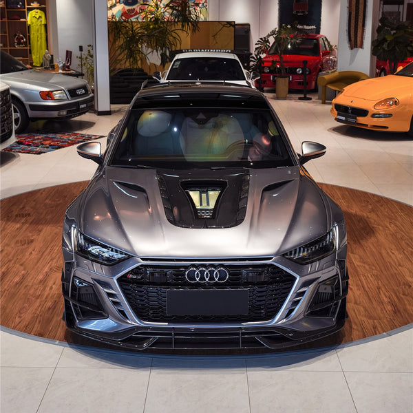iMP Performance 2019-2024 RS6 Avant & RS7 C8 Partial Carbon Wider Front Bumper w/ Canards