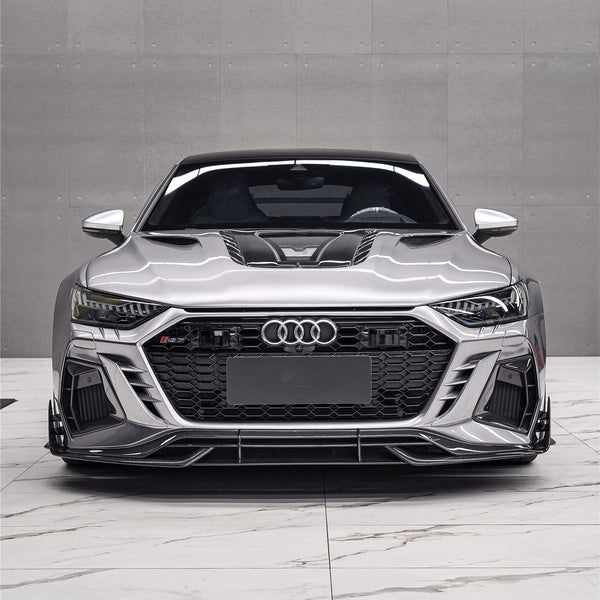 iMP Performance 2019-2024 RS6 Avant & RS7 C8 Partial Carbon Non Wide Front Bumper w/ Canards