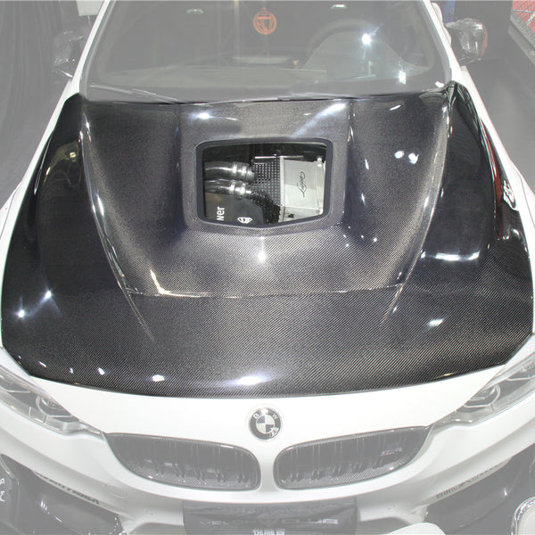 iMP Performance 2014-2019 BMW F80 M3 F82/F83 M4 Carbon Fiber Hood w/ Glass