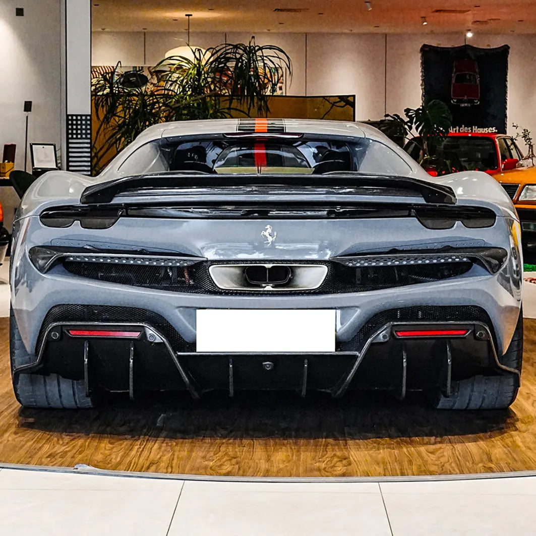 296 GTS Carbon Fiber Rear Diffuser | iMP Performance Ferrari 296 GTB F171