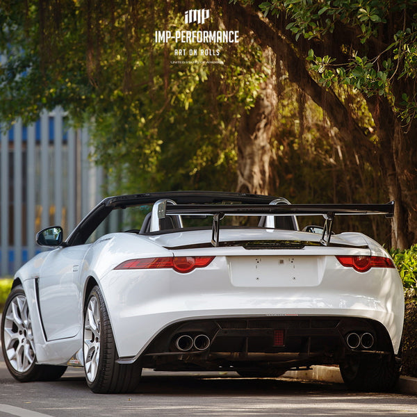 iMP Performance 2014-2017 Jaguar F-Type X152 Coupe & Convertible Carbon Fiber Rear Diffuser(Fits Quad Exhaust Pipe)