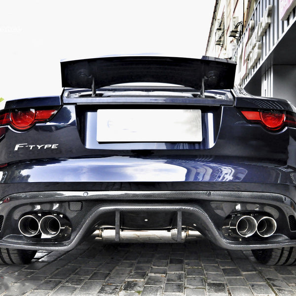 iMP Performance 2014-2017 Jaguar F-Type X152 Coupe & Convertible Stainless Steel Exhuast Kit(Mid Pipe + Mufflers +Quad Tips)