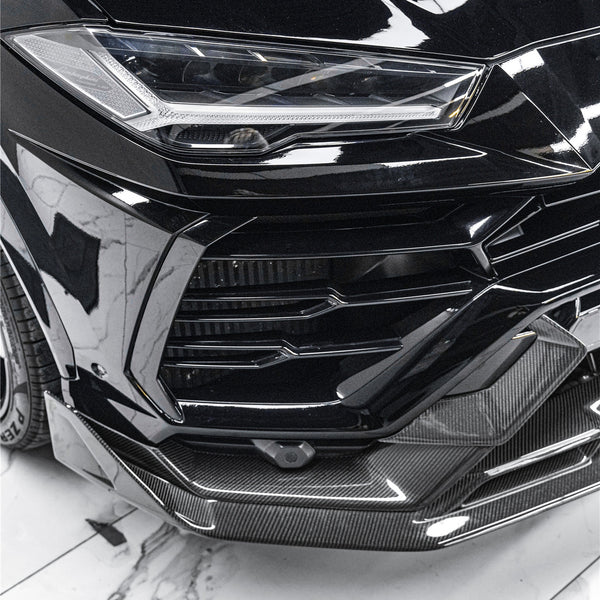 iMP Performance 2018-2022 Lamborghini Urus Carbon Fiber Front Bumper Side Vent Cover (w/ Holes For ACC)
