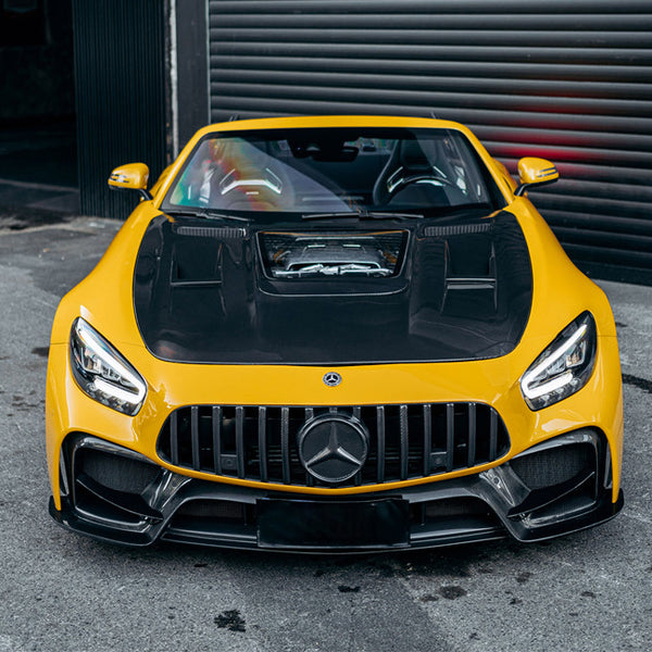iMP Performance 2015-2021 Mercedes Benz GT/GTS/GTC/GTR C190 Coupe & R190 Roadster Ver.1 Carbon Fiber Hood w/ Glass