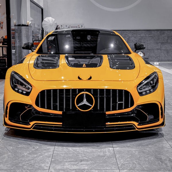 iMP Performance 2015-2021 Mercedes Benz GT/GTS/GTC C190 Coupe & R190 Roadster Ver.2 Partial Carbon Fiber Front Bumper