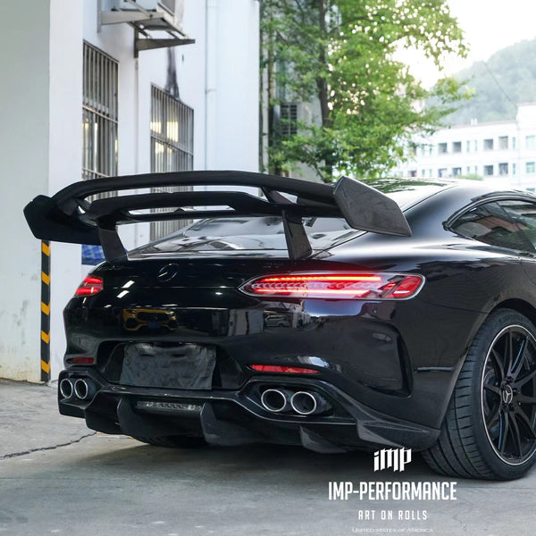 iMP Performance 2015-2021 Mercedes Benz GT/GTS/GTC C190 Coupe Ver.2 Carbon Fiber GT Wing Trunk Spoiler
