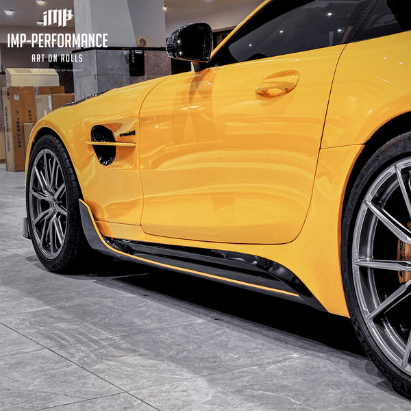 iMP Performance 2015-2021 Mercedes Benz GT/GTS C190 Coupe & R190 Roadster Ver.2 Carbon Fiber Side Skirts