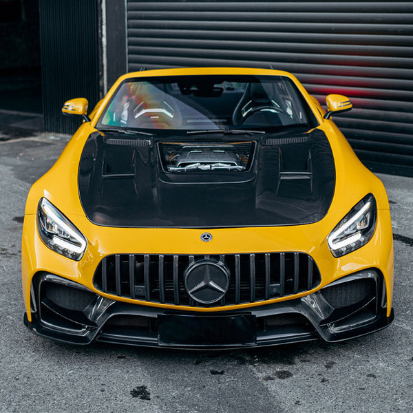 iMP Performance 2015-2021 Mercedes Benz GT/GTS/GTC C190 Coupe & R190 Roadster Ver.1 Partial Carbon Fiber Front Bumper
