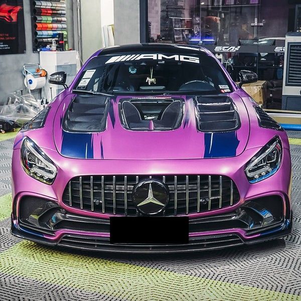 iMP Performance 2015-2021 Mercedes Benz GTC C190 Coupe & R190 Roadster Ver.2 Partial Carbon Fiber Front Bumper