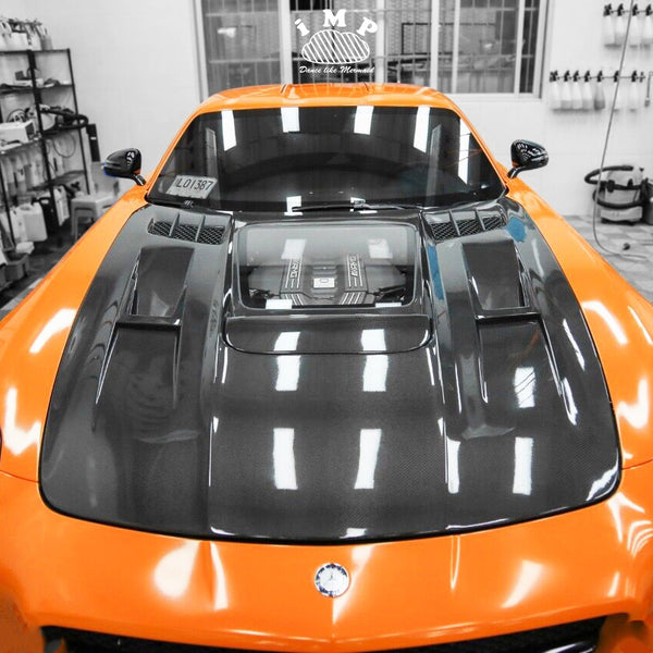 iMP Performance 2009-2015 Mercedes Benz R197 SLS-Class Carbon Hood w/ Glass