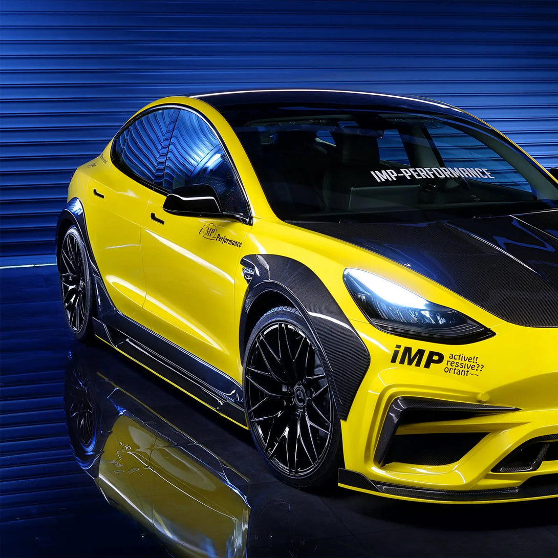 Model 4 Imp Tesla Model 3 Wide Body Kit Carbon Fiber | iMP Performance
