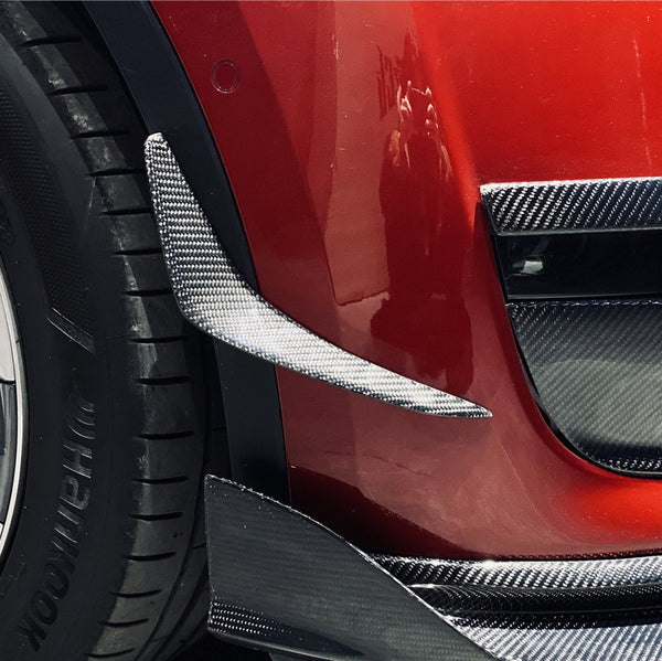 iMP Performance 2020-2023 Tesla Model Y Carbon Fiber Front Bumper Canards