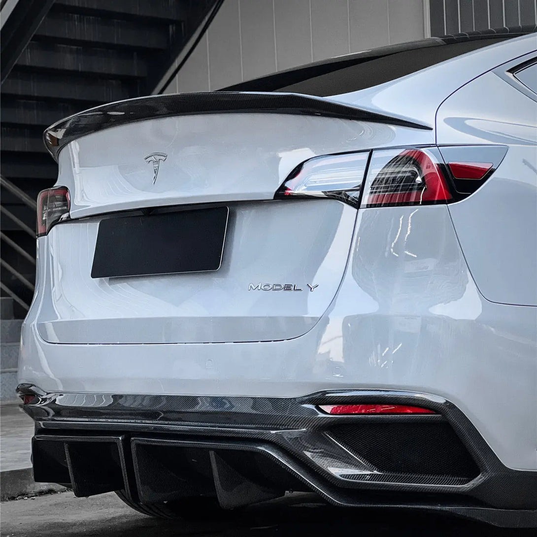 Tesla Model Y Spoiler Rear Rood Tesla Model Y Spoiler | iMP Performance Carbon Fiber Rear Wing
