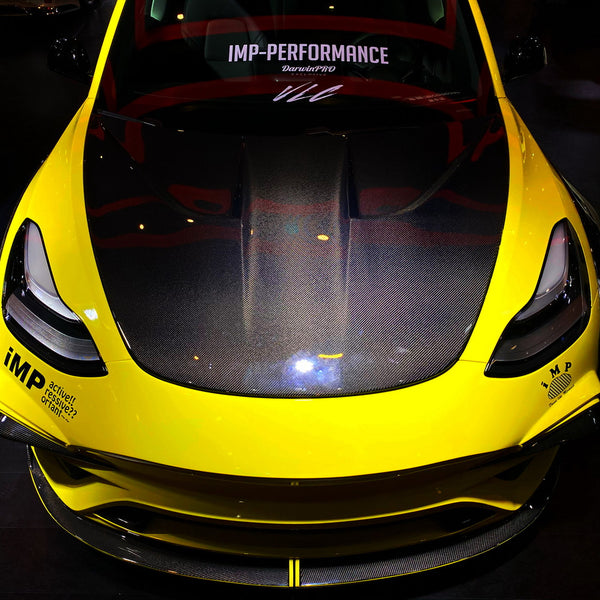 iMP Performance 2017-2023 Tesla Model 3 Carbon Fiber Front Hood Bonnet Engine Cover