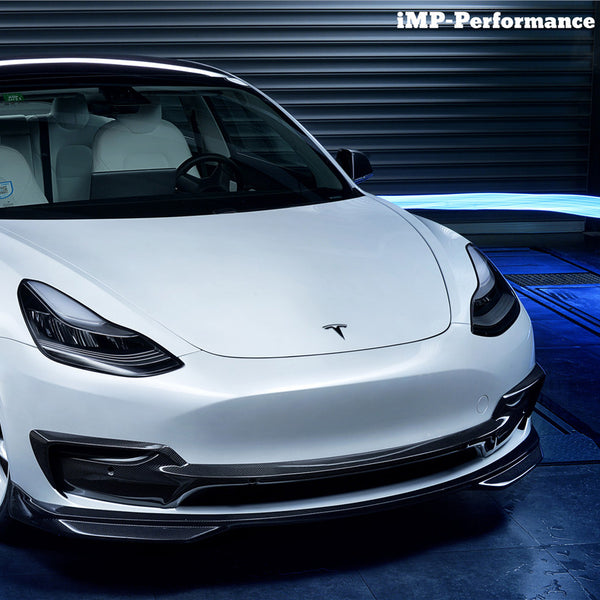 iMP Performance 2017-2023 Tesla Model 3 Carbon Fiber Front Bumper Bottom Lip