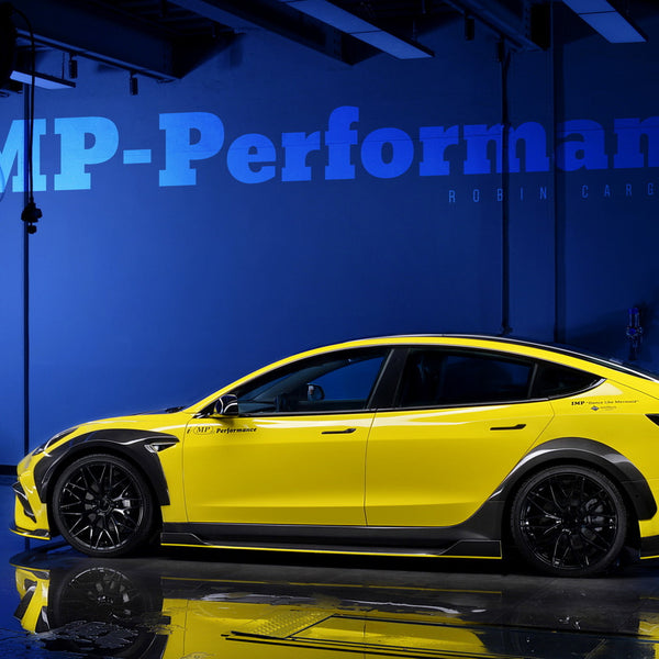 iMP Performance 2017-2023 Tesla Model 3 Carbon Fiber Side Skirt w/ Underboard